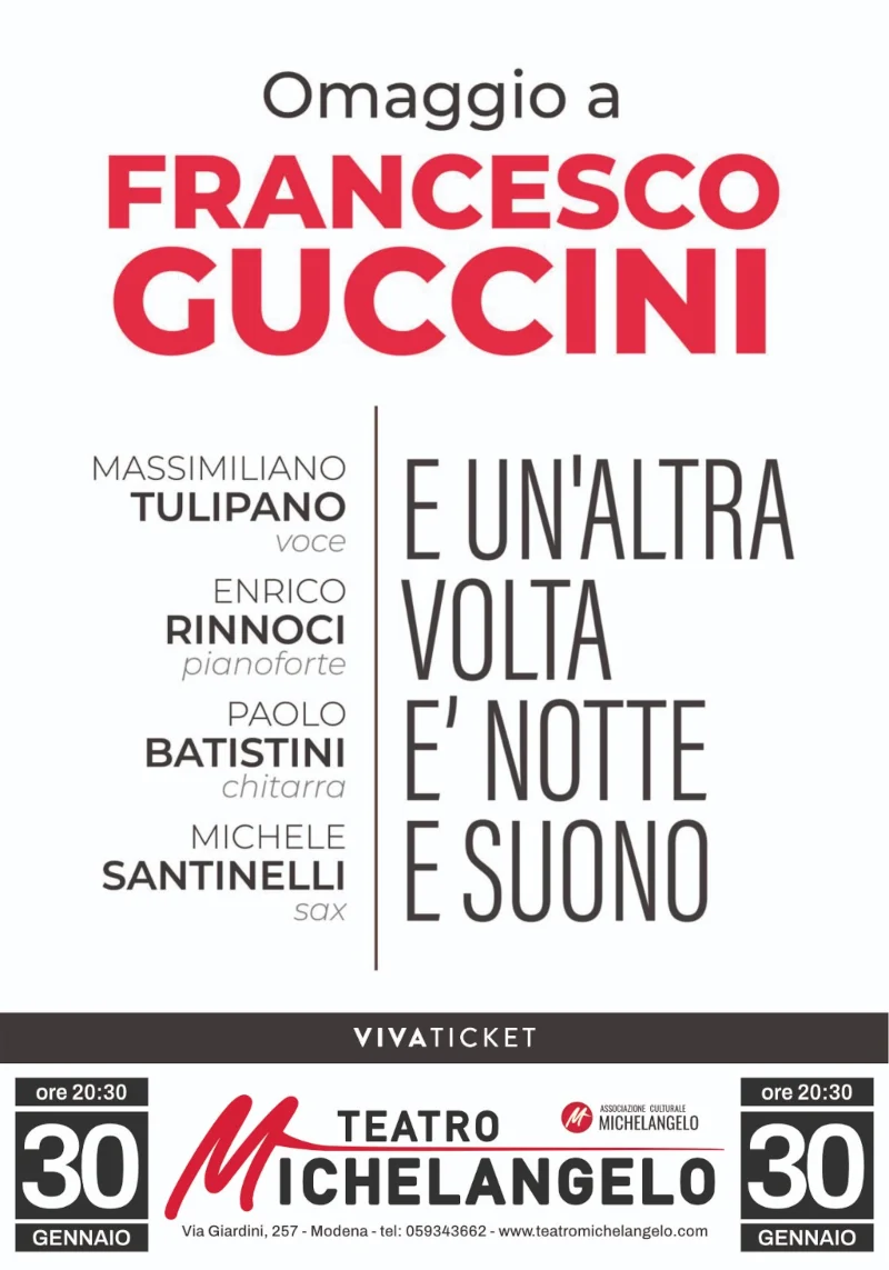 OMAGGIO A FRANCESCO GUCCINI - MODENA